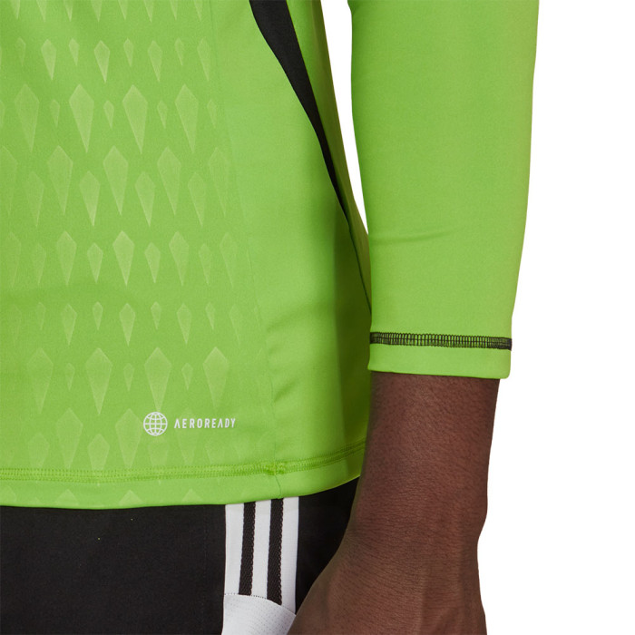  HK7686 adidas Tiro 23 Comp LS Junior Goalkeeper Jersey Solar Green
