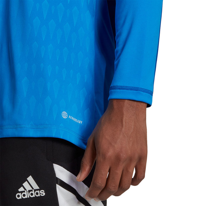  HK7692 adidas Tiro 23 Comp LS Junior Goalkeeper Jersey Blue 