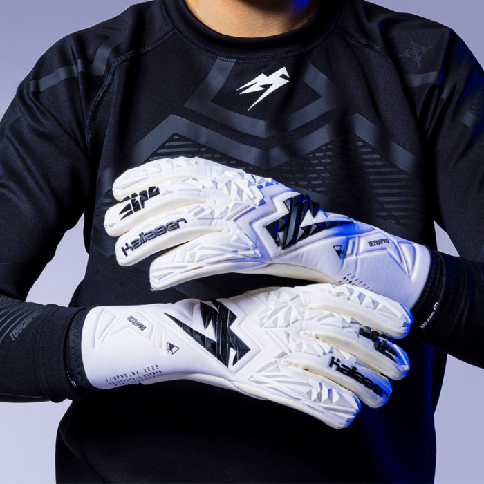 Kaliaaer ULTRA Pro X Iconic Junior Goalkeeper Gloves White 