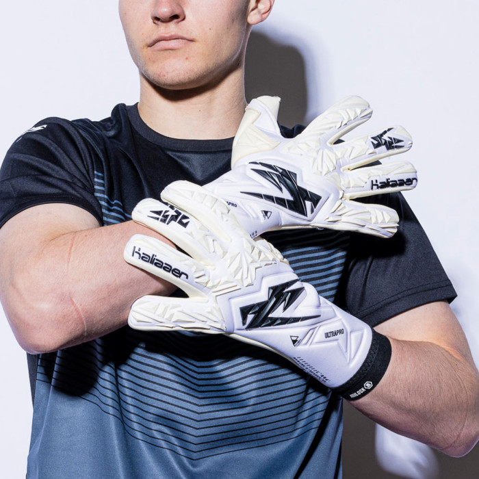 Kaliaaer ULTRA Pro X Iconic Junior Goalkeeper Gloves White 
