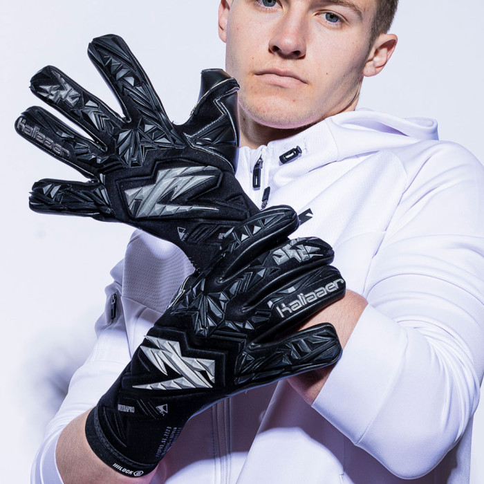  UPR3J Kaliaaer ULTRA Pro X Iconic Junior Goalkeeper Gloves Black 