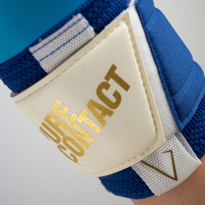Reusch Pure Contact Aqua Goalkeeper Gloves True Blue/Gold/Aqua Blue