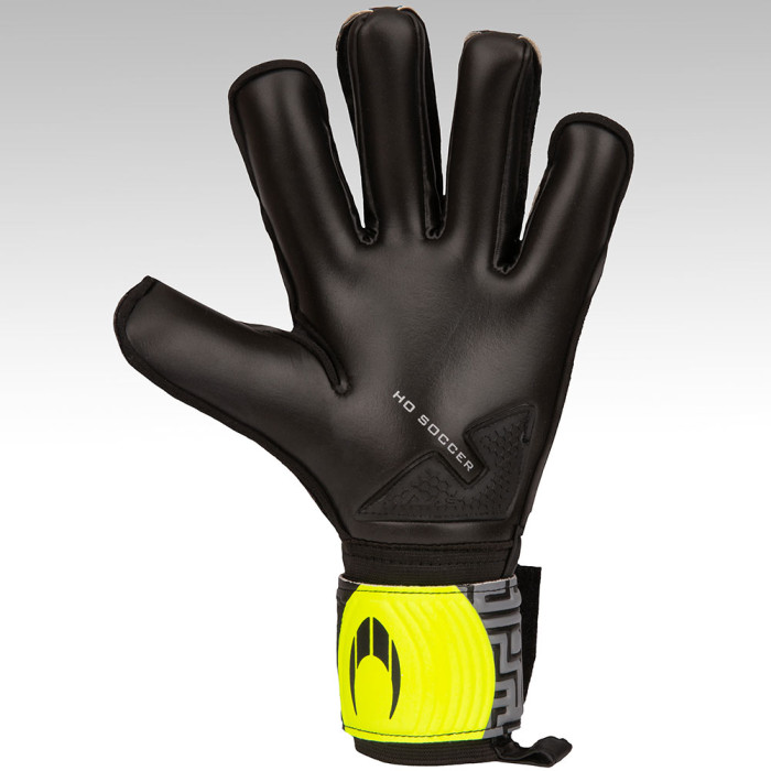 HO Soccer ONE Roll/Negative Junior Goalkeeper Gloves Black/Fluo/Silver