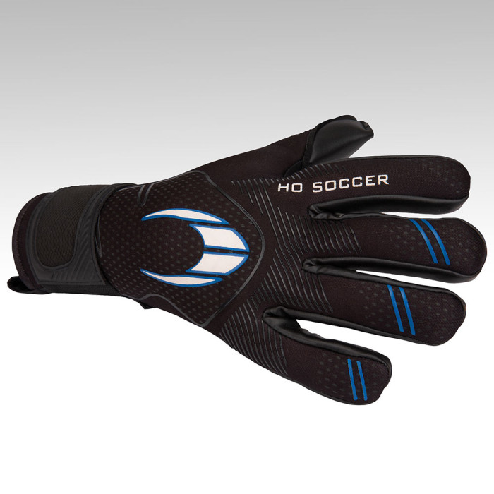 HO Soccer Supremo PRO SMU Junior Goalkeeper Gloves Black/Blue 