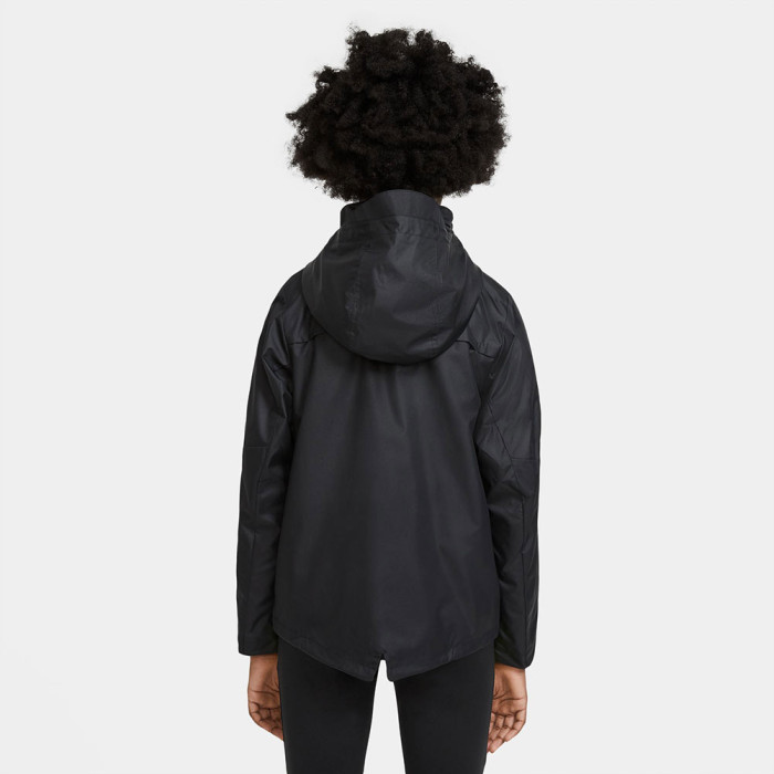  893819-010 Nike Academy Junior Rain Jacket (Black) 