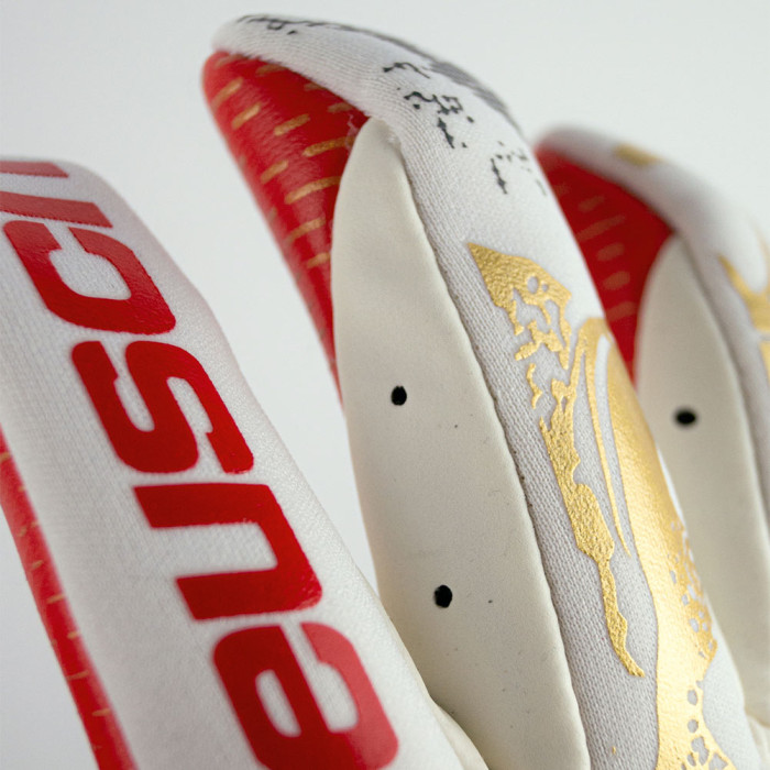 Reusch Pure Contact Gold X GluePrint Goalkeeper Gloves White/Red 