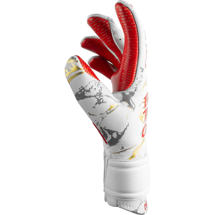 Reusch Pure Contact Gold X GluePrint Goalkeeper Gloves White/Red 