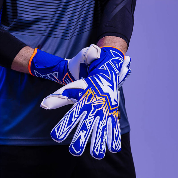 Kaliaaer PWRLITE FaderBlaze Azure Touch Feel JNR Goalkeeper Gloves Azu