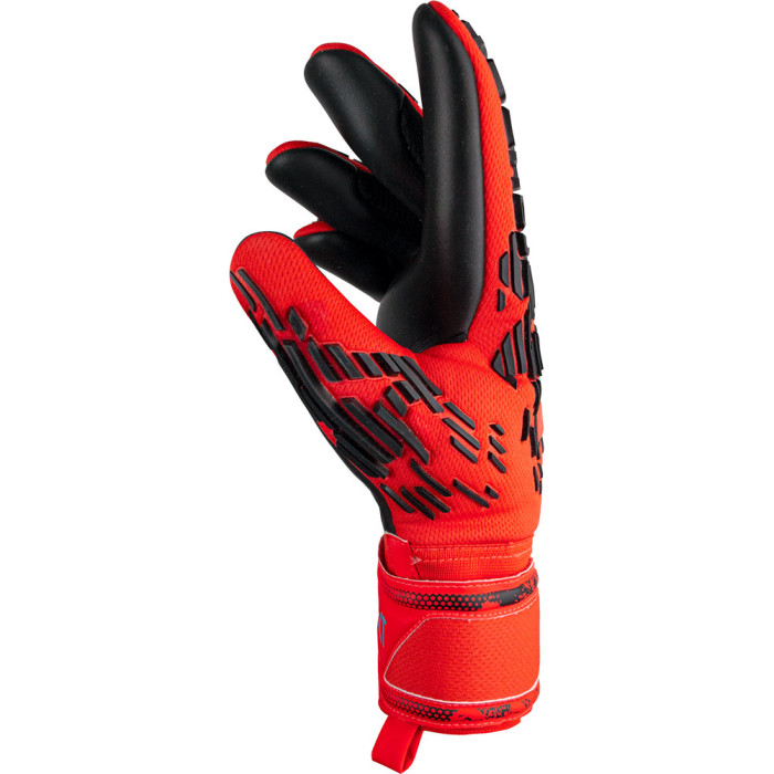 Reusch Attrakt Freegel Silver Junior Goalkeeper Gloves bright red
