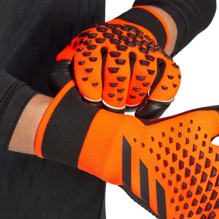 adidas Predator Pro Hybrid Heat Spawn Goalkeeper Gloves Solar Orange