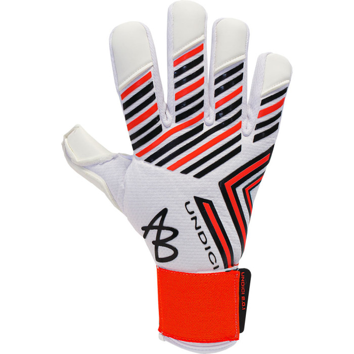 AB1 Undici 2.0.1 Bianco Lite Goalkeeper Gloves White/Orange/Black