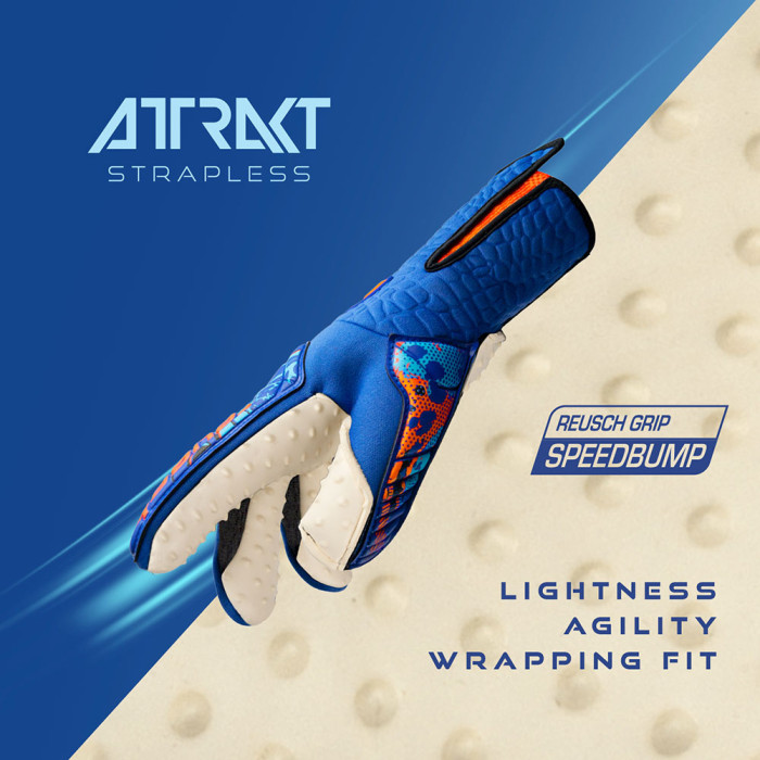 Reusch Attrakt SpeedBump Strapless AdaptiveFlex Goalkeeper Gloves 
