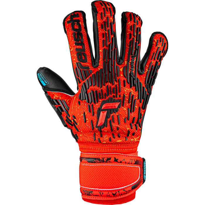 Reusch Attrakt Freegel Gold Evolution Cut Goalkeeper Gloves Bright Red
