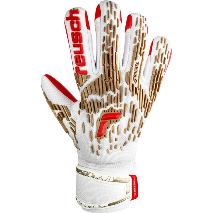 Reusch Attrakt Freegel Silver Goalkeeper Gloves White/Red