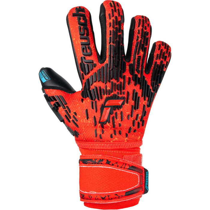 Reusch Attrakt Freegel Gold Finger Support Junior Goalkeeper Gloves