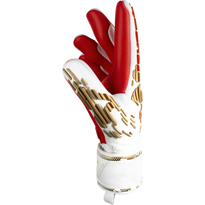 Reusch Attrakt Freegel Silver Junior Goalkeeper Gloves White/Gold