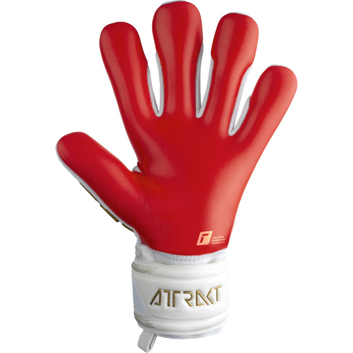 Reusch Attrakt Freegel Silver Junior Goalkeeper Gloves White/Gold