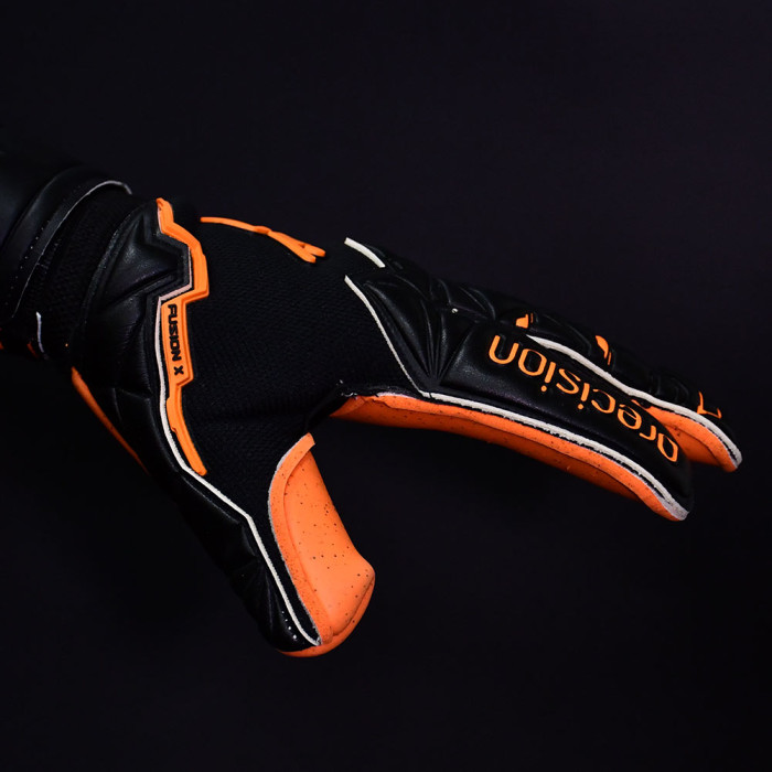 Precision Fusion X Pro Surround Quartz Goalkeeper Gloves Black/Fluo Or