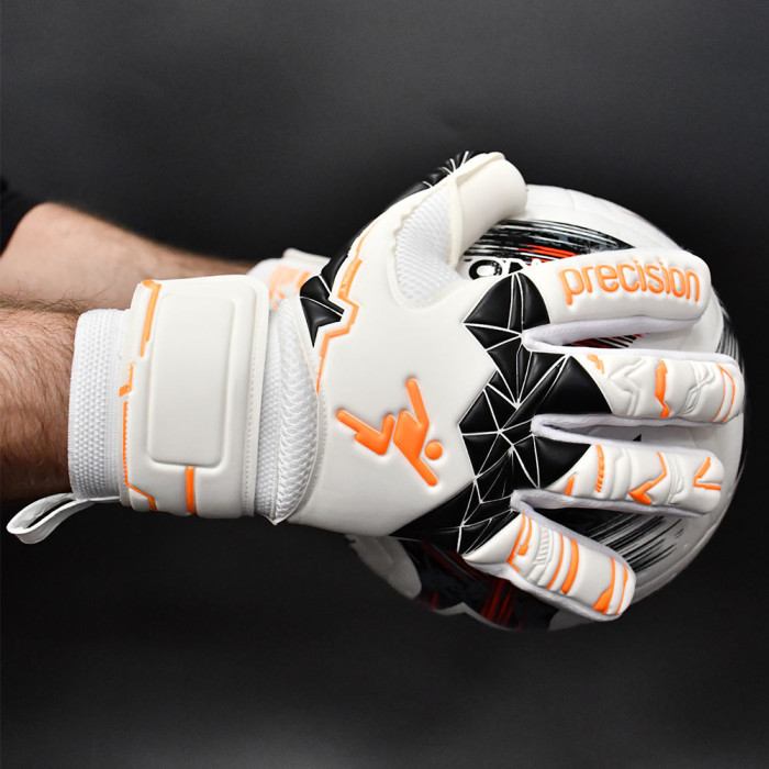 Precision Fusion X Negative Replica Junior Goalkeeper Gloves White