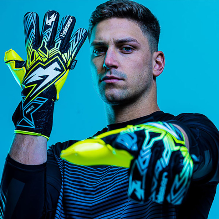 Kaliaaer PWRLITE FaderBlaze Ignite Junior Goalkeeper Gloves Neo Yellow