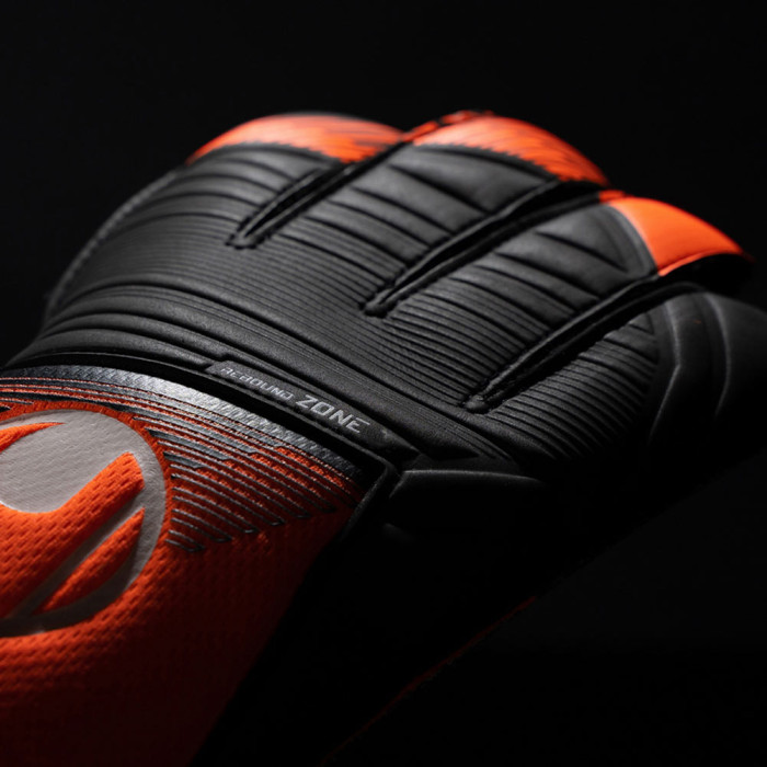  101131801J Uhlsport Soft Resist Junior Goalkeeper Gloves Fluo Orange 