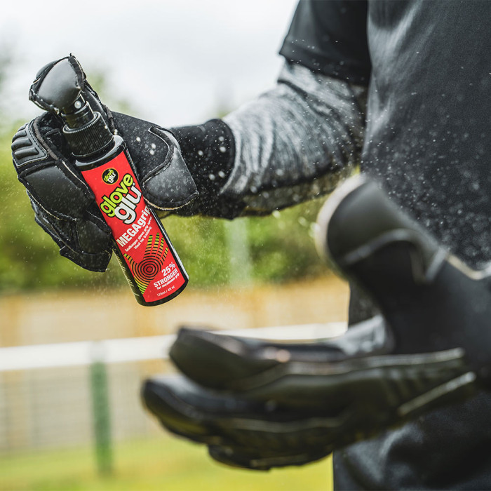 Gloveglu v:OODOO MEGAgrip Plus Junior Goalkeeper Gloves Black