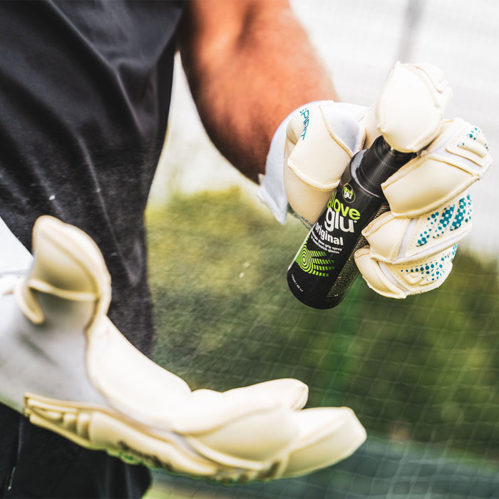 Gloveglu s:PIRIT gloveglu original Junior Goalkeeper Gloves white/cyan