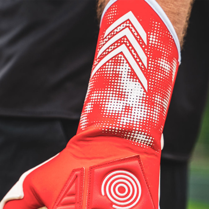 Gloveglu t:RANCE MEGAgrip Junior Goalkeeper Gloves Red/White