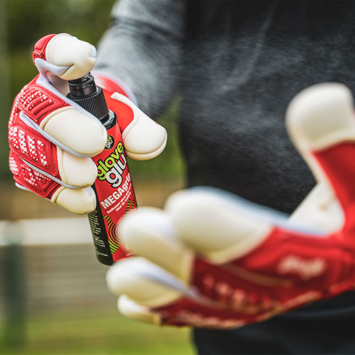Gloveglu t:RANCE MEGAgrip Junior Goalkeeper Gloves Red/White