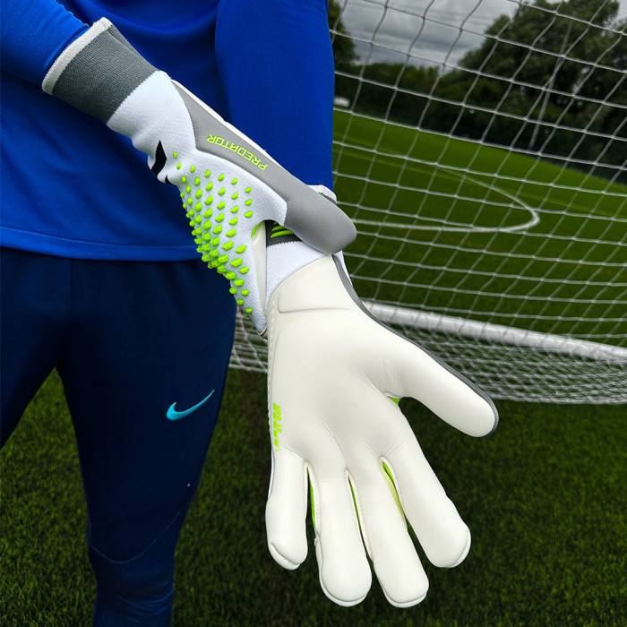 adidas Predator Pro Promo Hybrid Goalkeeper Gloves White/Lucid Lemon