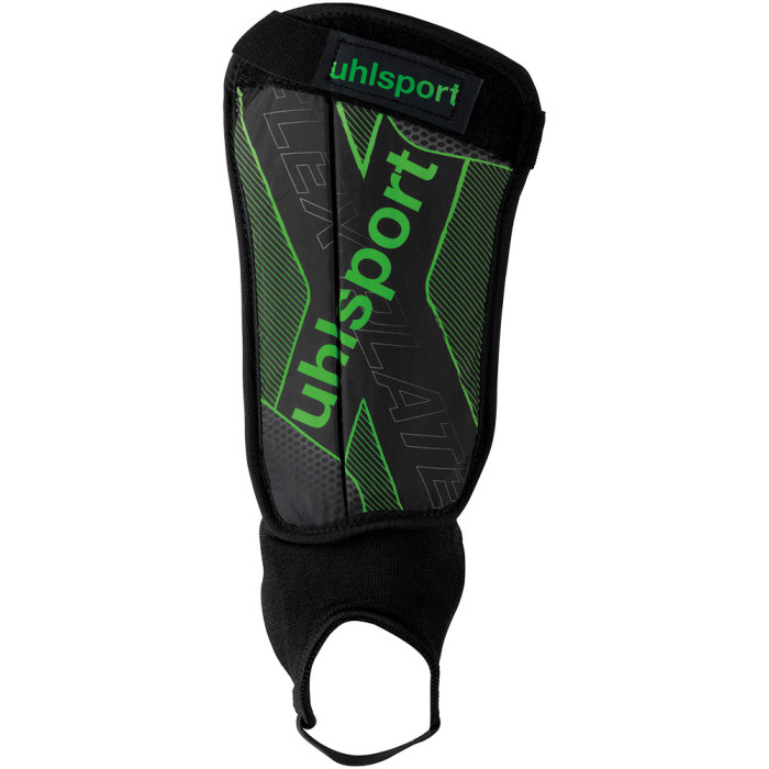 UHLSPORT FLEX PLATE Shin Guards black/fluogreen