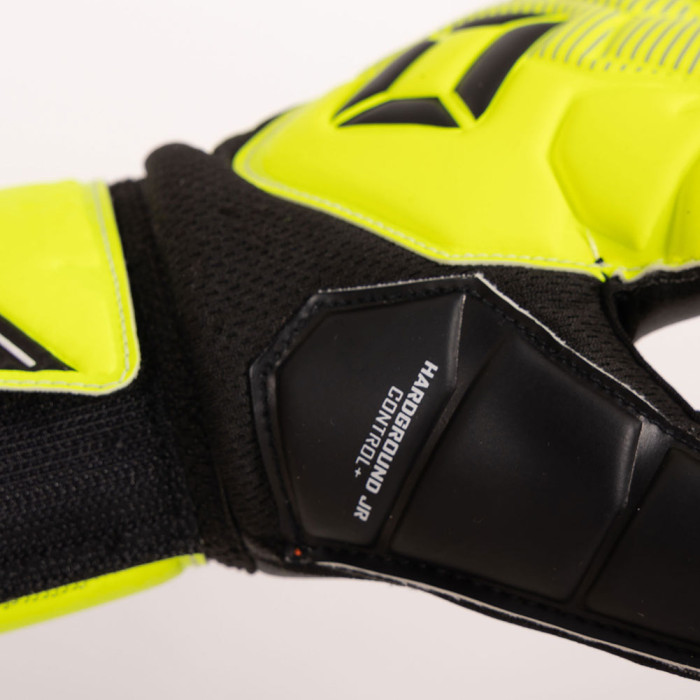 Stanno Hardground Roll Finger Junior Goalkeeper Gloves Yellow/Black