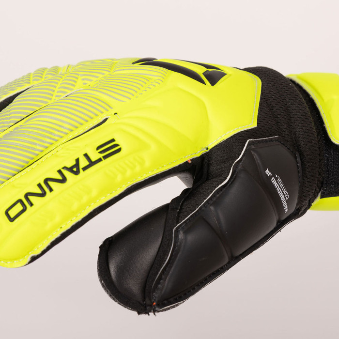 Stanno Hardground Roll Finger Junior Goalkeeper Gloves Yellow/Black
