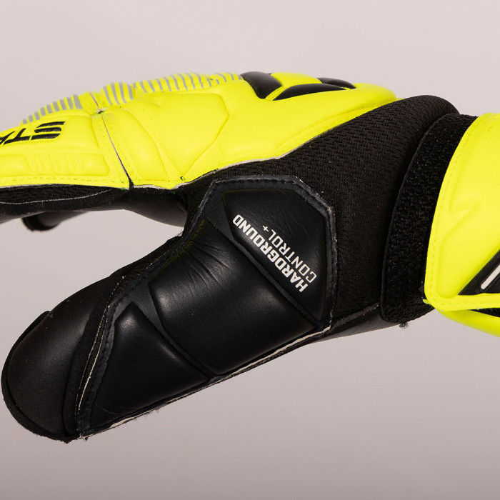 Stanno Hardground Hybrid V Goalkeeper Gloves Yellow/Black