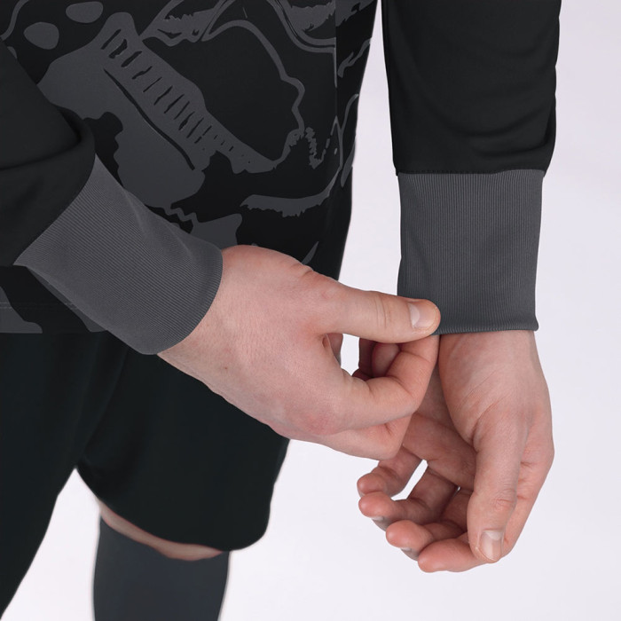  8911-801 JAKO Tropicana GK Jersey LS Black/Anthracite