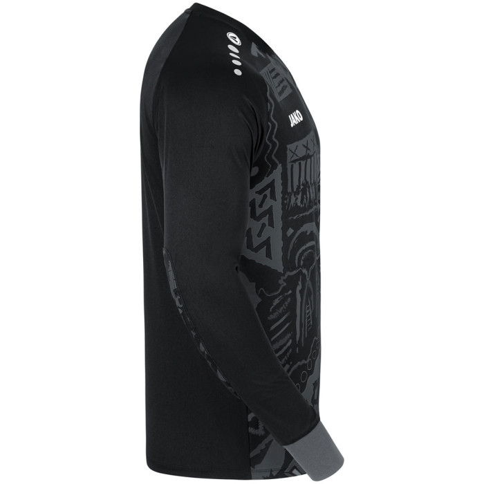  8911-801 JAKO Tropicana GK Jersey LS Black/Anthracite