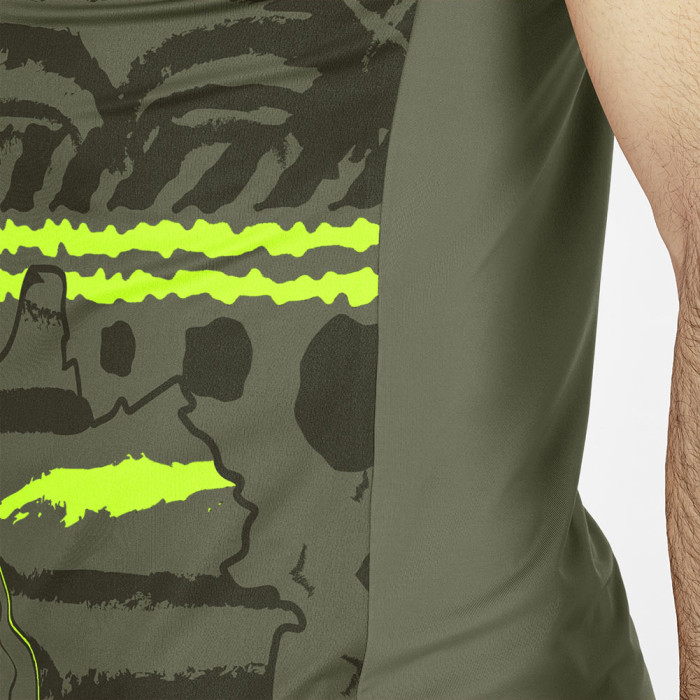 4211-231JAKO Tropicana GK Jersey SS Junior Khaki/Neon Green 