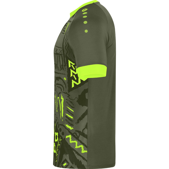 4211-231JAKO Tropicana GK Jersey SS Junior Khaki/Neon Green 