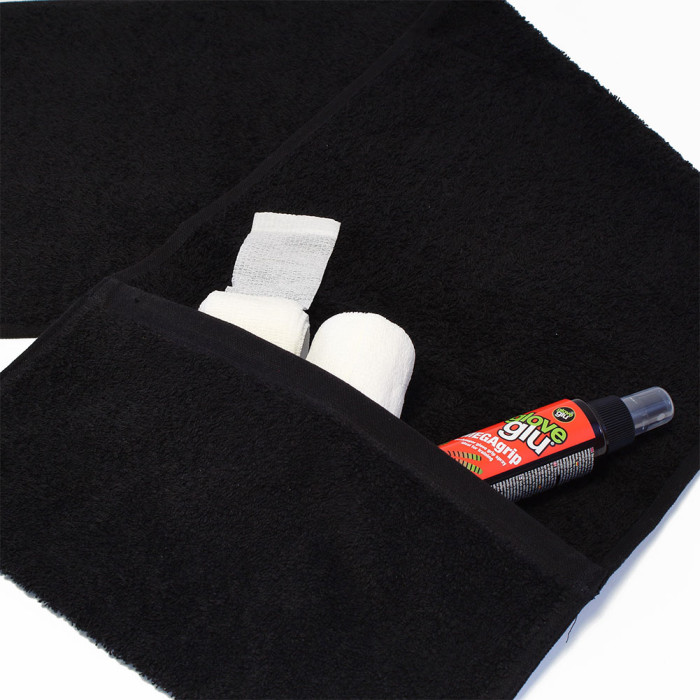  TC07 Keeper iD GK Glove Towel With Pocket (Black) 
