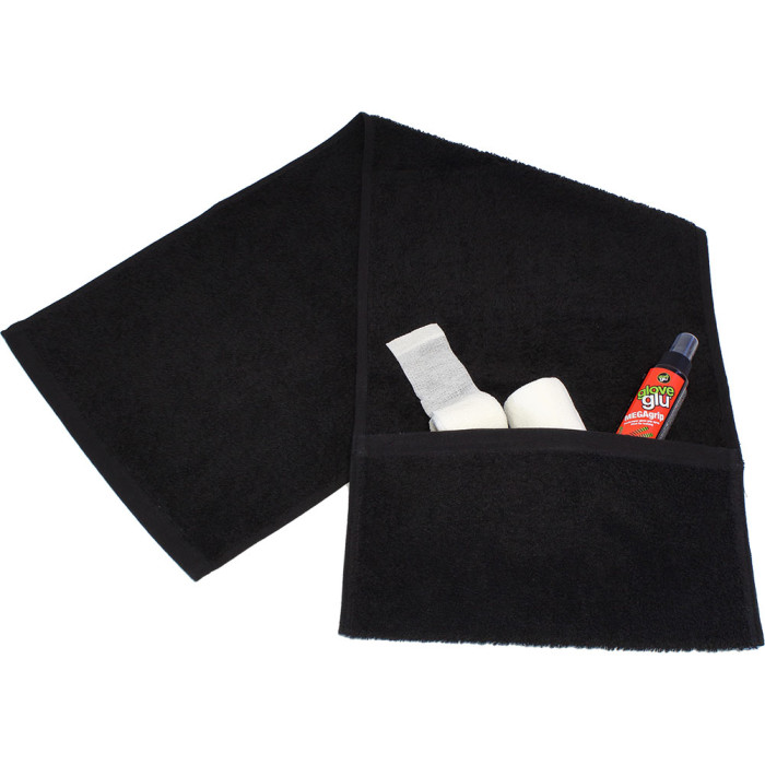  TC07 Keeper iD GK Glove Towel With Pocket (Black) 