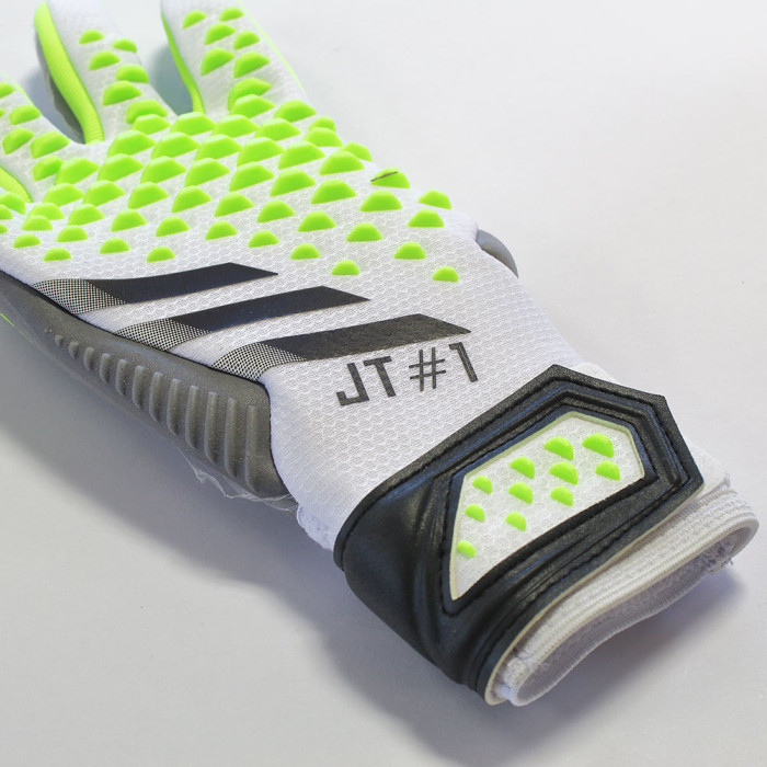 adidas Predator Pro Junior Goalkeeper Gloves White/Lucid Lemon