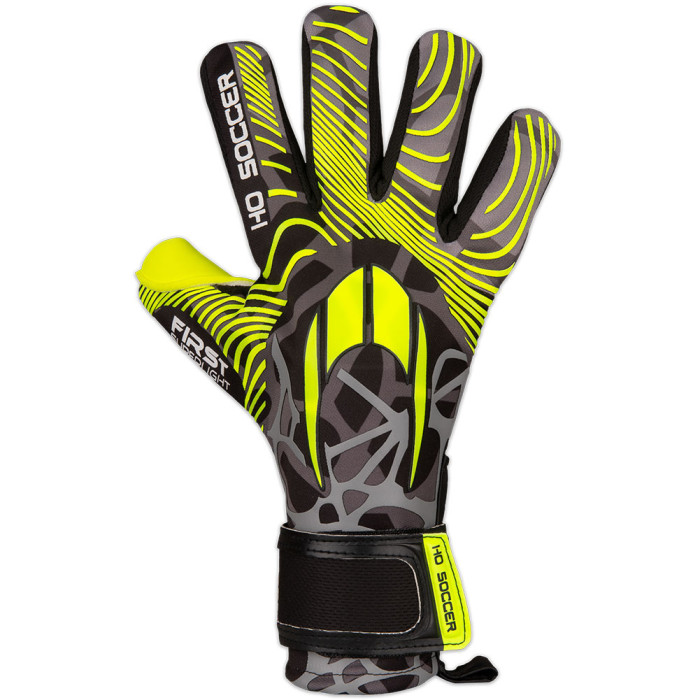  520255 HO Soccer FIRST SUPERLIGHT Negative Goalkeeper Gloves LIME 