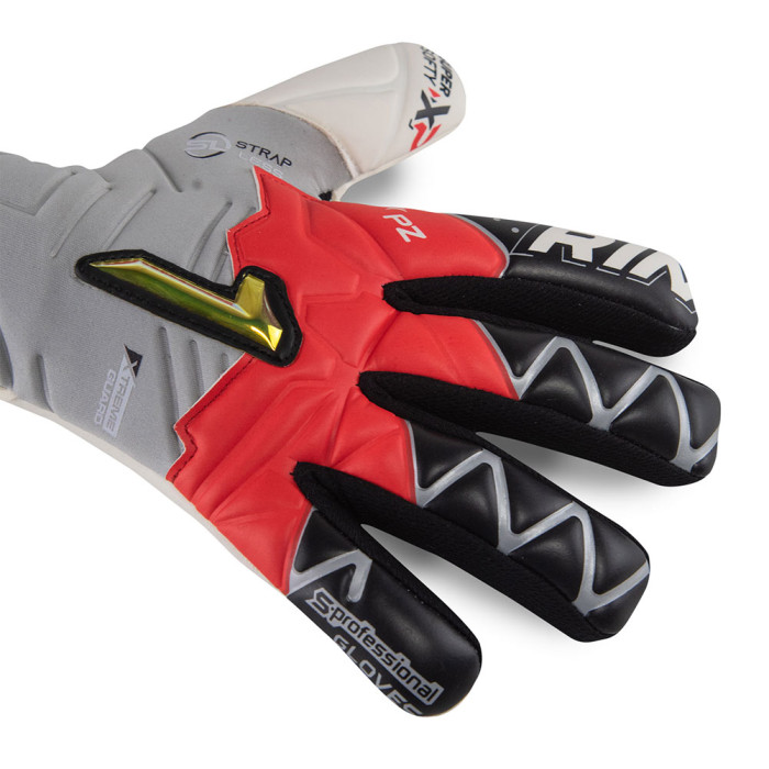Rinat XTREME GUARD ZHERO SEMI Goalkeeper Gloves Grey/Red/White