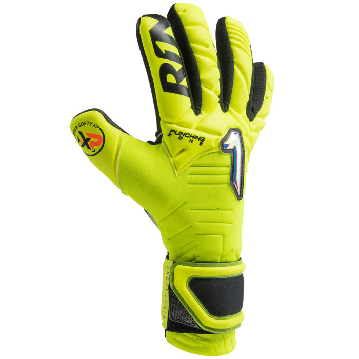  KRSI15J Rinat KRATOS SEMI Junior Goalkeeper Gloves fluo yellow/black 