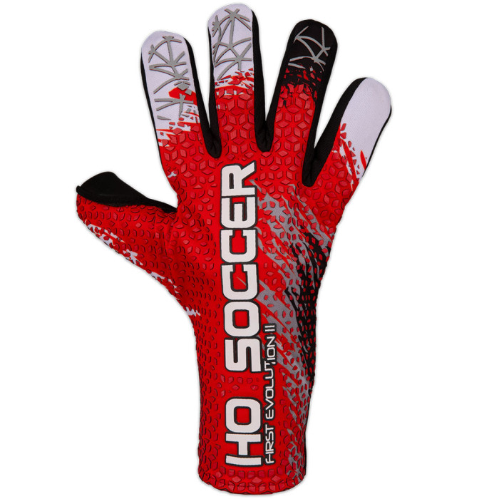 HO Soccer FIRST EVOLUTION II Negative Junior Goalkeeper Gloves red