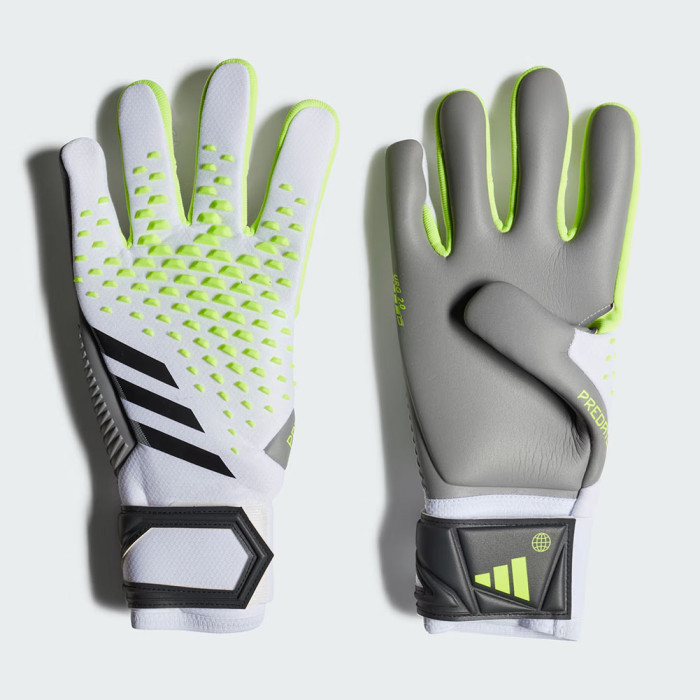 adidas Predator GL Competition Goalkeeper Gloves White/Lucid Lemon