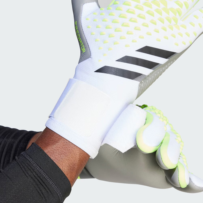 adidas Predator GL Competition Goalkeeper Gloves White/Lucid Lemon