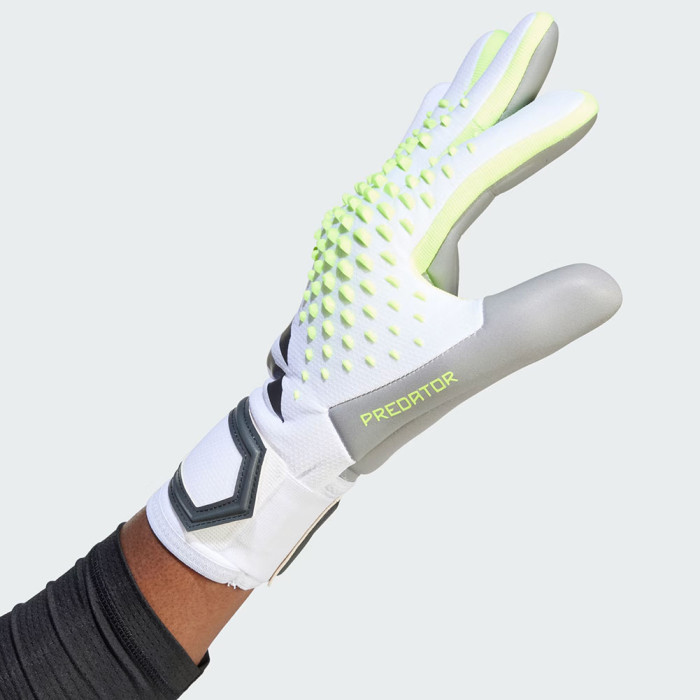adidas Predator GL Competition Goalkeeper Gloves White/Lucid Lemon