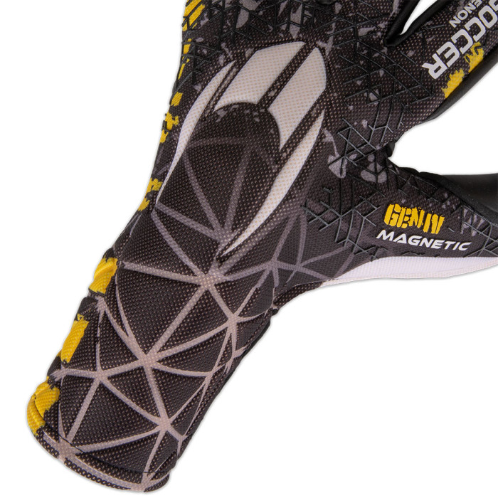 HO Soccer Phenomenon Magnetic GEN 1V Junior Goalkeeper Gloves Black/Ye