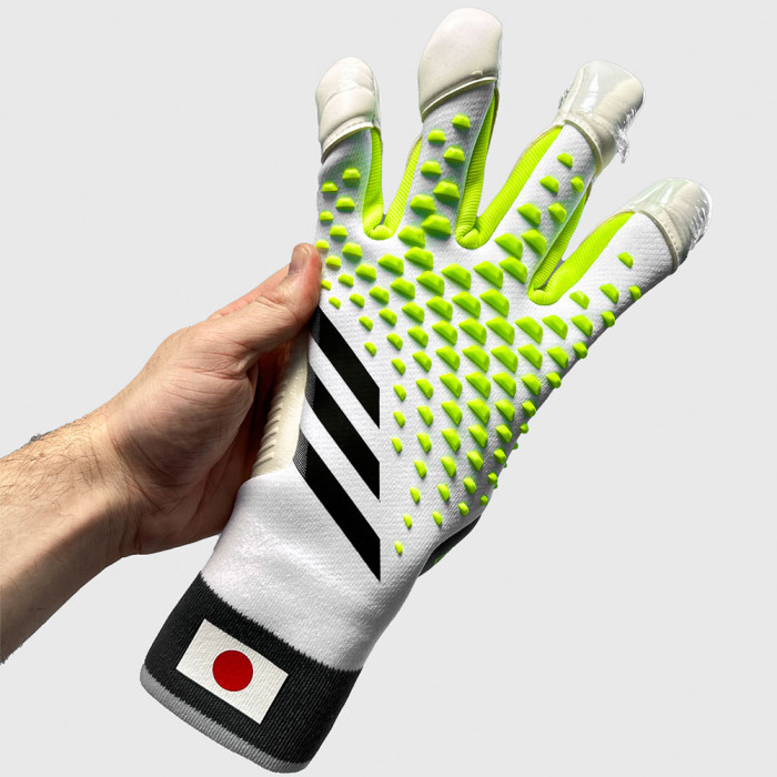 adidas Predator Pro Promo Hybrid Goalkeeper Gloves White/Lucid Lemon